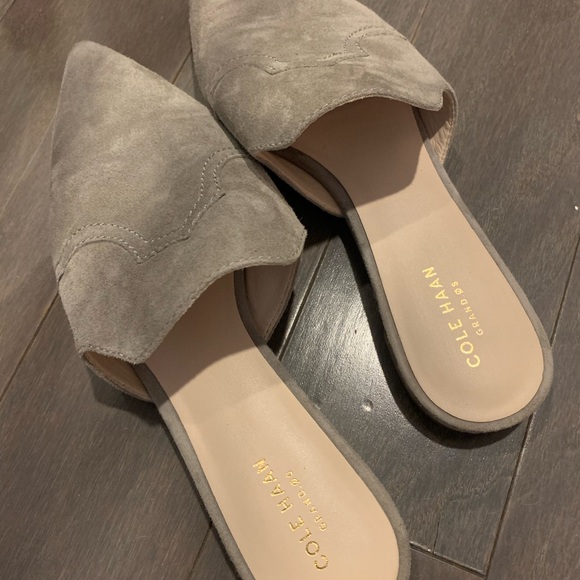 Cole Haan Suede flat Slides - Picture 4 of 5